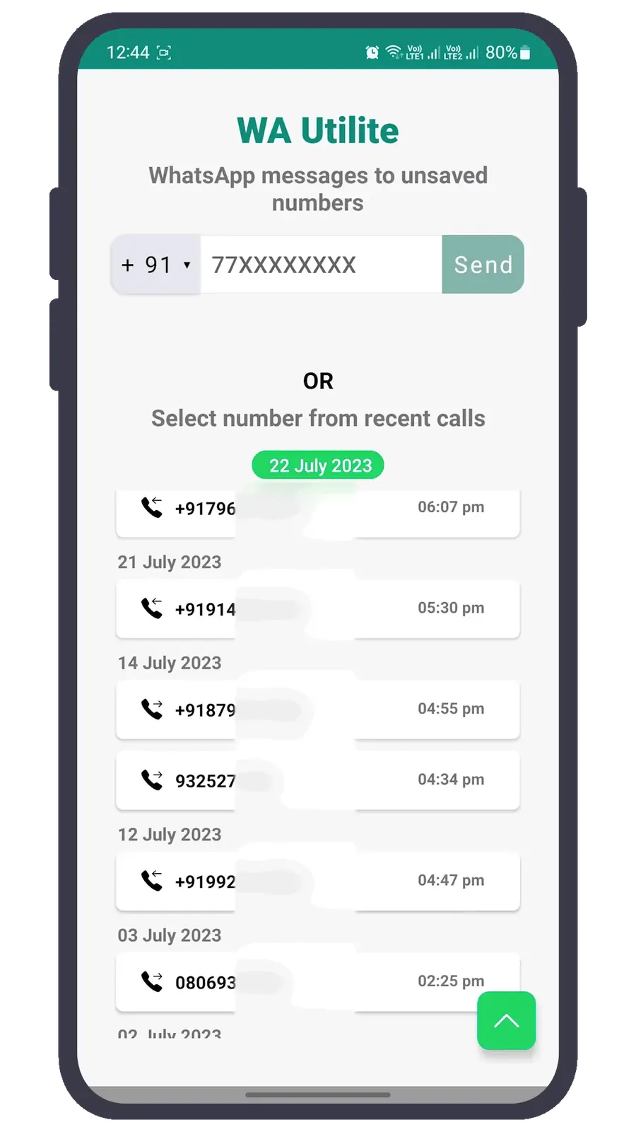 Recent calls